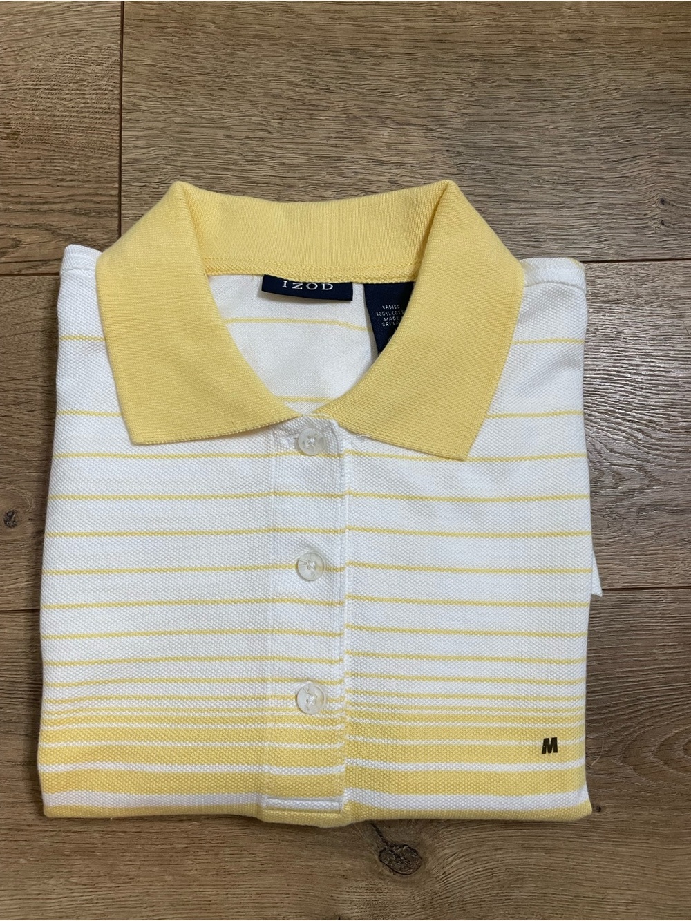IZOD Women's Striped Polo Shirt - Size M - Picture 11 of 11